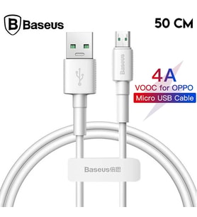 Baseus Mini White Micro USB 4A OPPO VIVO Dash Usb Şarj Kablosu 0.5cm-(5775) - SSSSSS9159-7597