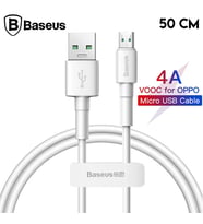 Baseus Mini White Micro USB 4A OPPO VIVO Dash Usb Şarj Kablosu 0.5cm-(5775) - SSSSSS9159-7597
