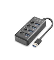Usb 3.0 Hub Anahtarlı 4 Port 5 Gbps - Siyah HDX7048 (Standart)