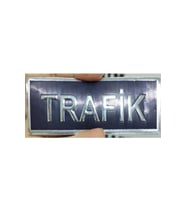 Jandarma ''TRAFİK'' Cep Yazısı 3d Plastik, Yeni Tip, Cırtlı, 1. Kalite (Çok Renkli)