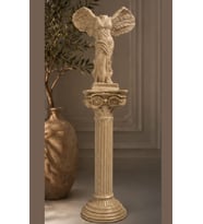 Antik Yunan Başsız Venüs Nike Heykeli & Sütun Heykeli Taş Döküm Antik Heykel Biblo 38 Cm
