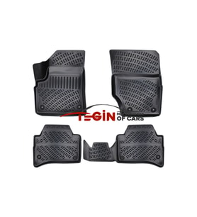 Porsche Cayenne 3D Havuzlu Paspas 2003 Siyah