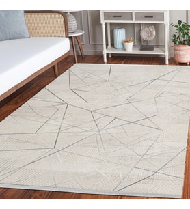Makine Kaymaz Yıkanabilir Beyaz Geometrik Triko Salon Halısı Mutfak Halısı Koridor Halısı Yolluk Grey
