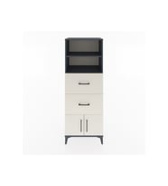 Hyperion Dolap 2 Raflı 2 Çekmeceli 2 Kapaklı 60x44x163 Antrasit-Aytaşı