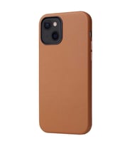 Apple iPhone 13 Kılıf Deri Tasarım Kadife İç Yüzey Lüx Kapak (Kahverengi)