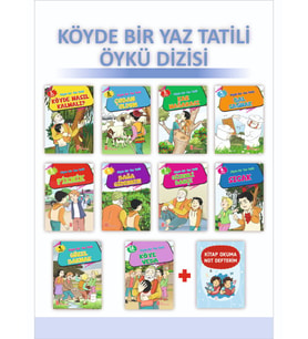Ata 3.Sınıflar İçin Köyde Bir Yaz Tatili Öykü Dizisi + Kitap Okuma Not Defteri (Beyaz)