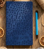 Kişiye Özel Anneye Hediye Defter Anneler Günü Hediyesi (Mavi)