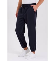 Unisex Scuba Şardonlu Kumaş Oversize Eşofman Altı (Siyah)
