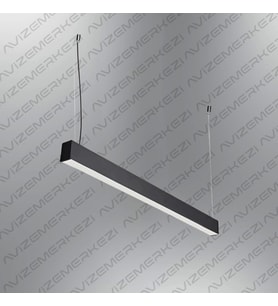 D-9001-1S  3x4 Cm Kasa Linear Aydınlatma