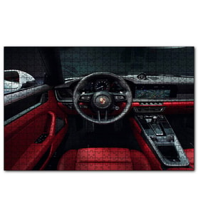 Cakapuzzle Porsche 911 Carrera Cabrio İç Görünüş  Puzzle Yapboz MDF (Ahşap) (120 Parça)