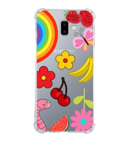 PrintiFy Samsung Galaxy J6+ Plus Uyumlu Water Color 5 Baskılı Şeffaf Köşe Korumalı Antişok Kılıf