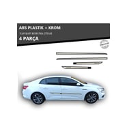 RENAULT MEGANE 4 SEDAN-HB YAN KAPI KORUMA ÇITASI PLASTİK + KROM