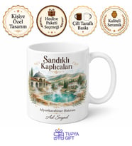 Sandıklı Kaplıcaları Afyon Hatırası Kahve Kupası Hediye Bardak