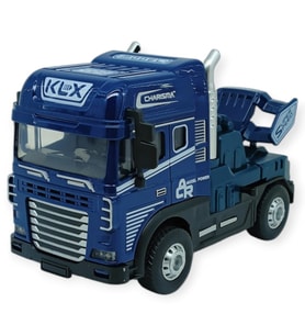Metal Tır 1:24 - Sesli Işıklı Tır 13 cm - Lacivert