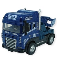 Metal Tır 1:24 - Sesli Işıklı Tır 13 cm - Lacivert