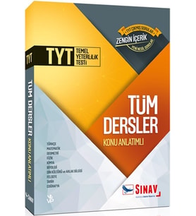 TYT Tüm Dersler Konu Anlatımlı Tek Kitap Sınav Dergisi Yayınları