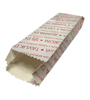 ŞeyliŞeyler - Dürüm Kese Kağıdı 1 kg Altı Kapaklı Baskılı Paket Servis Ambalaj Kağıdı