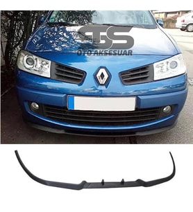 Renault Megane 2 Cupra R Uyumlu Ön Lip Mat Siyah Ön Tampon Lip