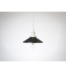RİOLİGHT RETRO2,RUSTİK MUTFAK,ODA,KOLİDOR,CAFELER İÇİN TEKLİ E27 DUYLU METAL SARKIT AVİZE ÇAP:23CM (Siyah)
