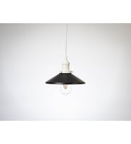 RİOLİGHT RETRO2,RUSTİK MUTFAK,ODA,KOLİDOR,CAFELER İÇİN TEKLİ E27 DUYLU METAL SARKIT AVİZE ÇAP:23CM (Siyah)