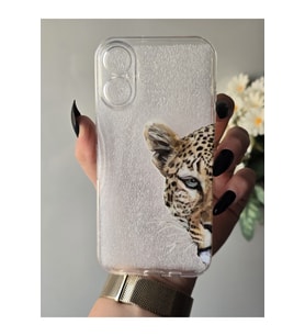 Iphone 16 Uyumlu Baskılı Şeffaf Telefon Kılıfı