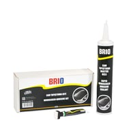 Brio Cam Yapıştırma Mastiği 310 Ml Hızlı + Primer + Primer Fırçası Set