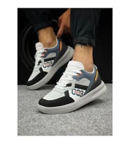 BOULDER 5334 Sneaker Erkek Spor Ayakkabı GRİ_ BEYAZ_İNDİGO (Beyaz-İndigo)