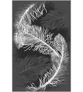 Eliana Home Baskılı, Yıkanabilir Kaymaz Taban Salon Halısı LNA1654 100x150 cm (Gri)