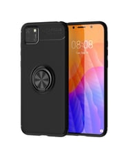 Durukar® Huawei Y5P Kılıf Range Yüzüklü Silikon - Siyah