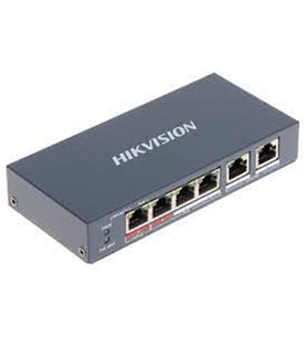 Hikvision DS-3E0106P-E-M 4 Portlu 10-100 Fast Ethernet Switch- 4 Port Poe 35W
