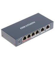 Hikvision DS-3E0106P-E-M 4 Portlu 10-100 Fast Ethernet Switch- 4 Port Poe 35W