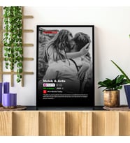 Netflix Tablosu  Kişiselleştirilmiş Netflix Posteri  Aile, Arkadaşlar ve Çiftler İçin Özel Hediye 30x40 cm