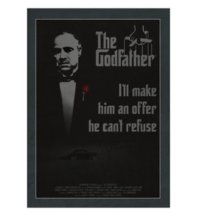 The Godfather Tablo Ahşap Poster Dekoratif