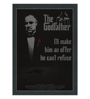 The Godfather Tablo Ahşap Poster Dekoratif