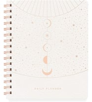 Stüdyo Tarihsiz Günlük Planlayıcı, Suni Deri Kapak, "Ayın Evreleri" (Moon Phase Dust), 160 Sayfa, 15,2 x 18,4 cm (877006)