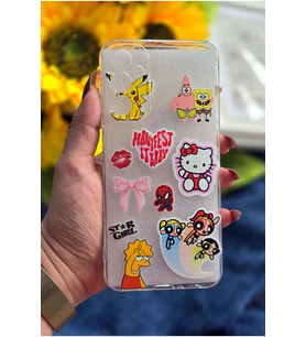 Samsung Galaxy A04S Uyumlu Baskılı Şeffaf Telefon Kılıfı