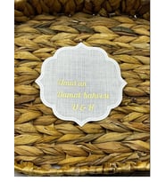 Isimli Özel Beyaz Peçete Gold Baskılı Söz Ve Nişanlarınız Için Kumaş Damat Kahve Peçetesi