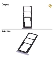 Xiaomi Redmi S2 Sim Tepsisi Çiftli Gri Çift Hatlı Dual Sim Sim Yeri Sim Kızağı Sim Kart Yuvası