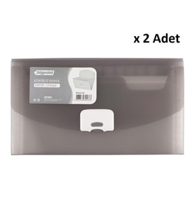 Bigpoint Körüklü Dosya 13 Cepli A5 Dumanlı x 2 Adet