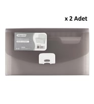 Bigpoint Körüklü Dosya 13 Cepli A5 Dumanlı x 2 Adet