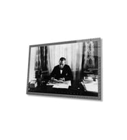 Atatürk Cam Tablo 4mm Dayanıklı Temperli Cam, Atatürk Glass Wall Art (Çok Renkli)