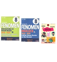 Fenomen 8 LGS (Din-İngilizce) Çıkmış Sorular Ve İkiz Sorular Seti (2018-2025)