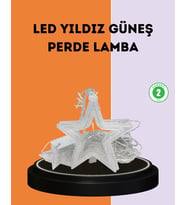 3x3 Metre Yıldız Peri Led Perde Işık Romantik Dekorasyon