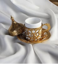 Kahve Fincan Tek'li Gold Model