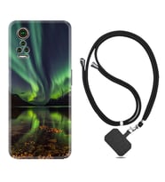 General Mobile GM 21 Pro GM 22 Pro Plus Kılıf Boyun Askılı Silikon Kuzey Işıkları 1327