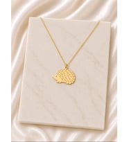 Kişiye Özel Kirpi Figürlü Kolye 925K Gümüş (Gold)