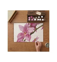 Pembe Orkide Tasarımı 240 parça Ahşap Puzzle Ahşap Kutuda MP04258