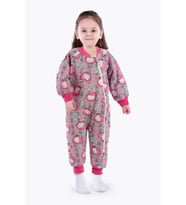 Begisa Elyaf Dolgulu 2.5 Tog Fuşya Hello Kitty Desen Çocuk Uyku Tulumu