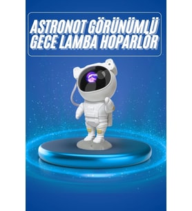 Projeksiyon Astronot Lamba Speaker Sevimli Astronot Bluetooth Hoparlör