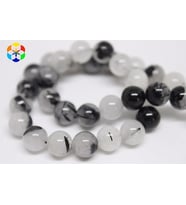 Rutil Kuvars Taşı YARIM Dizi 8mm (18cm uzunluğundadır)